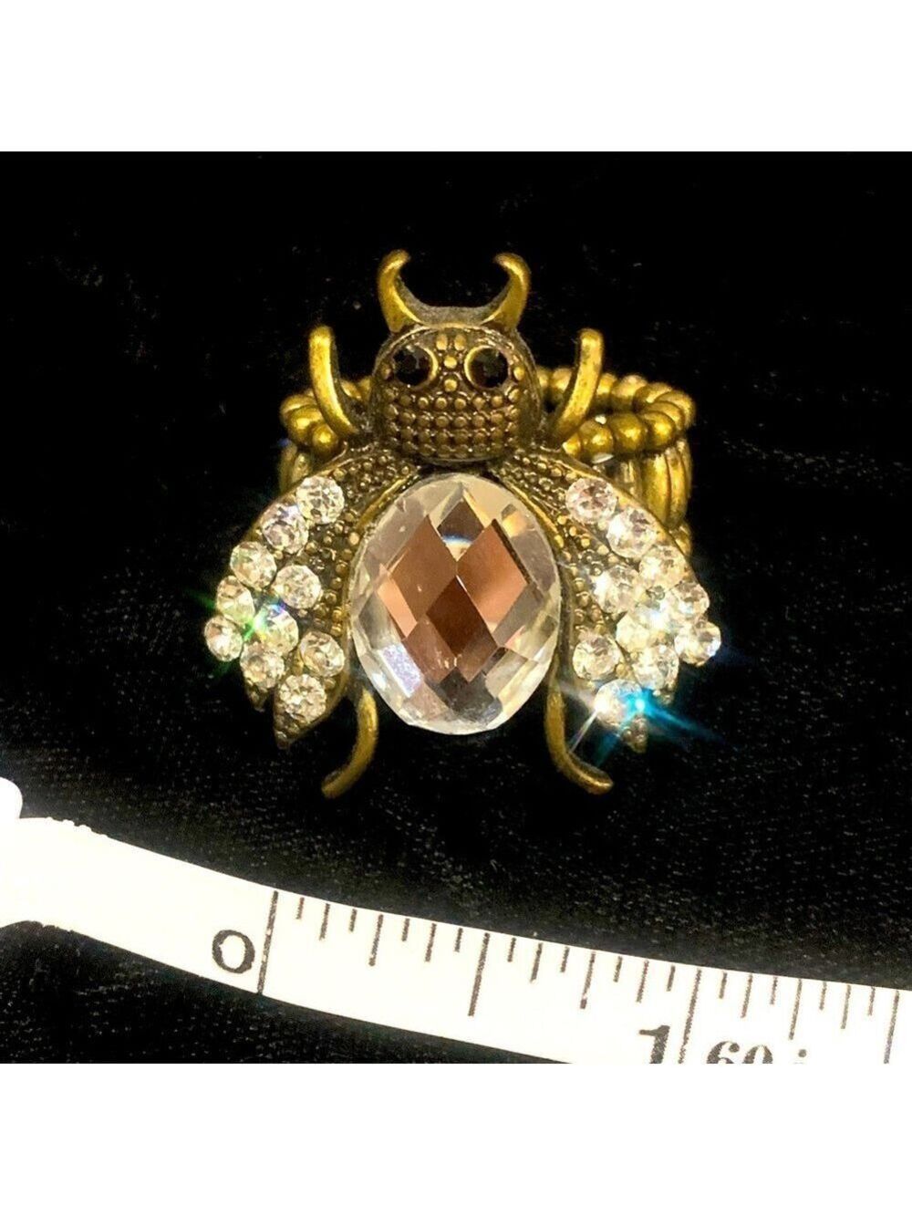 Set of 3 vintage style adjustable statement/cocktail rings